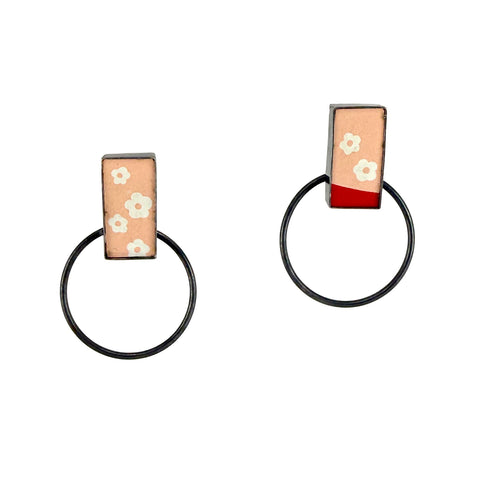 Pink Door Knocker Earrings