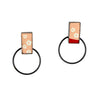 Pink Door Knocker Earrings