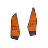 Orange Tin Mint Earrings