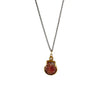 Red Shell & Diamond Necklace