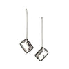 Tilted Fancy Quartz Hanger Earrings