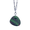 Ruby Zoisite Lariat Necklace