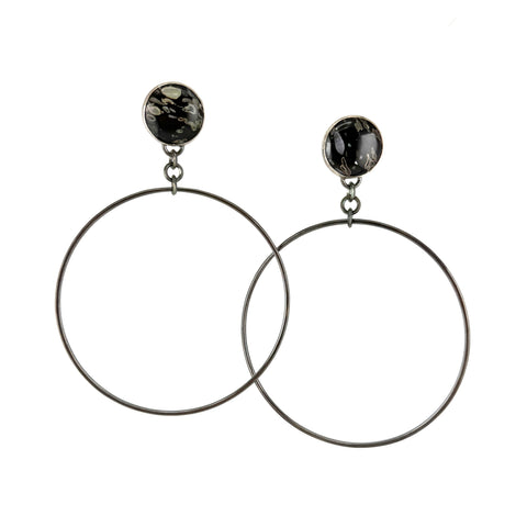 Big Hoop Swing Earrings