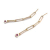 Gold & Ruby Link Earrings