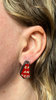 Red Tin Mint Earrings