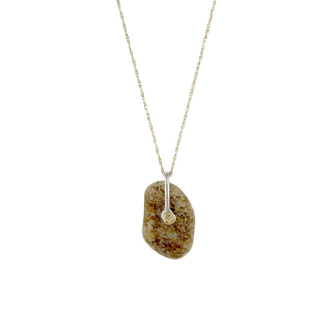 Riveted Stone Necklace