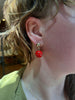 Coral Wrecking Ball Earrings