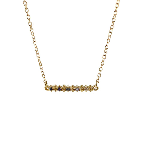 Carmel Necklace, Blue Ombre