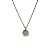 Pinwheel Flower & Onyx Reversible Necklace