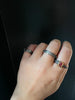 Antique Iron Nail Ring with Uncut Ruby