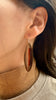 Red Agate Orbit Disc Earrings