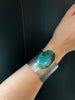 Wide Patterned Cuff Bracelet, Turquoise
