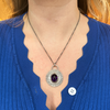 Amethyst Disc Pendant