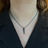 Antique Iron Nail Fragment Necklace with Tourmaline