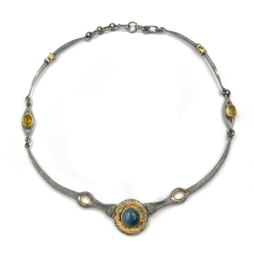 Necklace with Yellow Sapphires