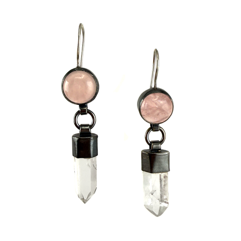 Lemurian Quartz Drop Earrings