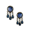 Kyanite and Druzy Drop Earrings