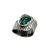 Hammered Line Wrap Ring, Kyanite