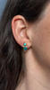 Three Stone Opal Studs