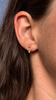 Gold Bull Ring Studs with Diamonds
