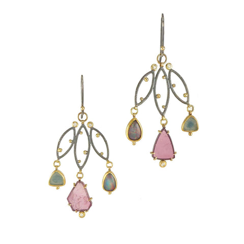 Triple Navette Dangles