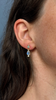 Diamond, Moonstone, Zircon Earrings