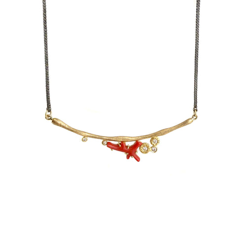 Carved Coral Necklace