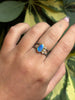 Double Band Ring with Opal