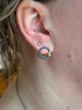 Tiny Stud Earrings, Mixed Metals