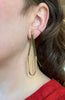 Long Loop Earrings, Gold