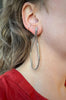 Long Loop Earrings, Silver