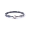 Palladium & Silver Textured Diamond Ring