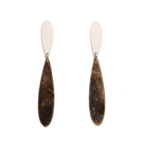 2pc Simple Drops, Light Tan / Nova Brown