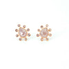 Dotted Pear Diamond Studs
