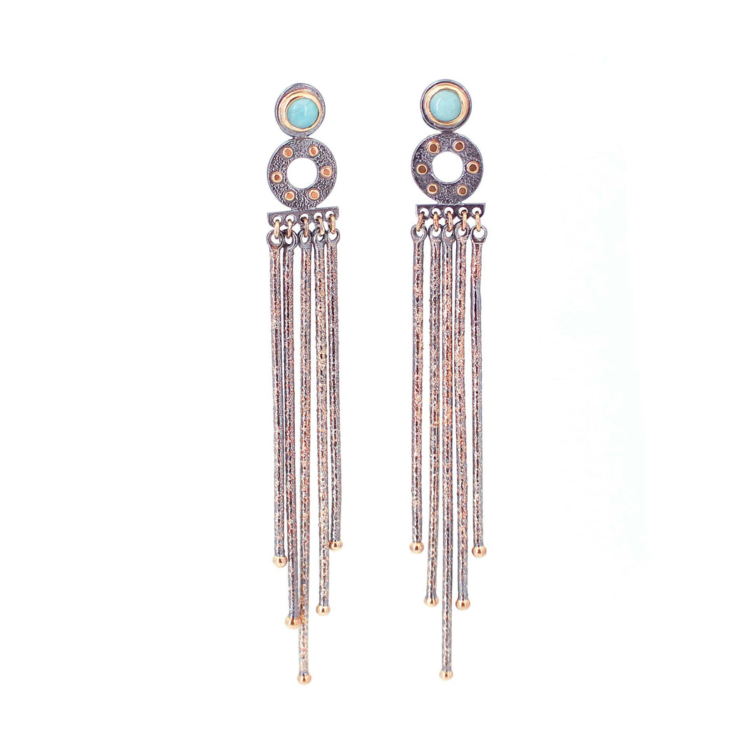 Long Stardust Wire Earrings