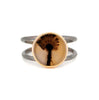 Round Dendritic Agate Ring