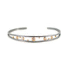 Diamond Double Band Dot Cuff