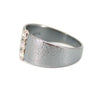 Palladium Triple Diamond Ring