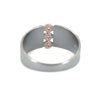 Palladium Triple Diamond Ring