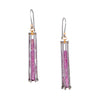 Ruby Trapped Bar Earrings