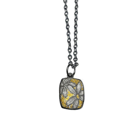 Golden Aster Charm Necklace