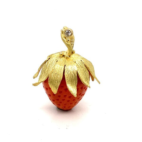 Coral Strawberry Charm