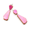Double Gem Dangles, Pink