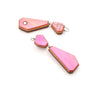 Double Gem Dangles, Pink