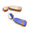 Gem Double Dangles, Blue