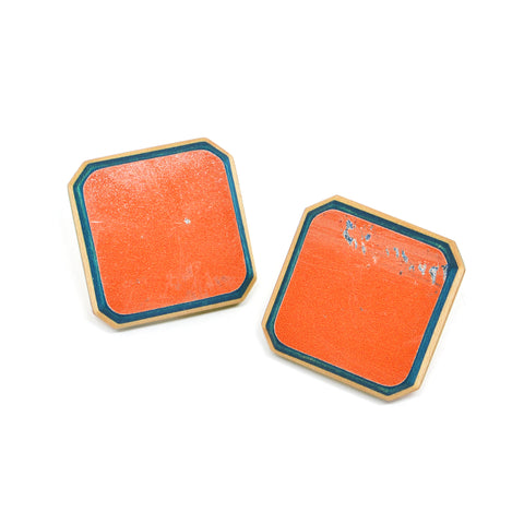 Cushion Cut G-Flat Posts, Orange