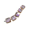 Reversible Gem Links Bracelet, Purple