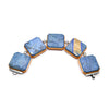 Reversible Gem Links Bracelet, Blue / Pink