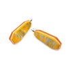 OG Gem Threader Earrings, Yellow & Orange