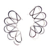 Shadowed Butterfly Earrings, Bright Silver